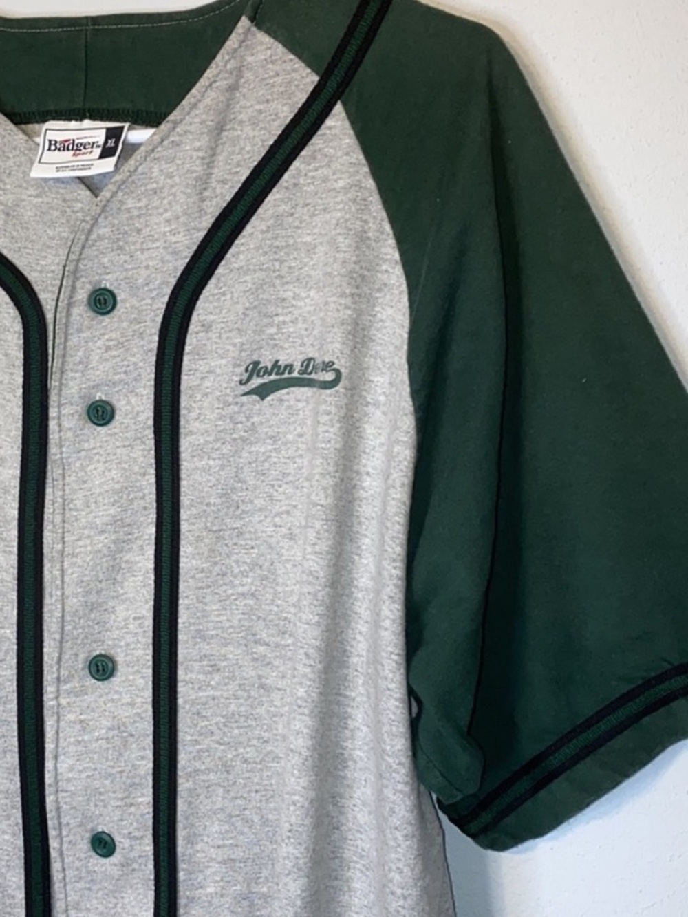 John Deere Tractor Baseball Jersey XL Shirt Farm